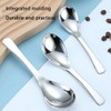 6 PCS Soup Spoons,410 Stainless Steel Soup Spoon for Home