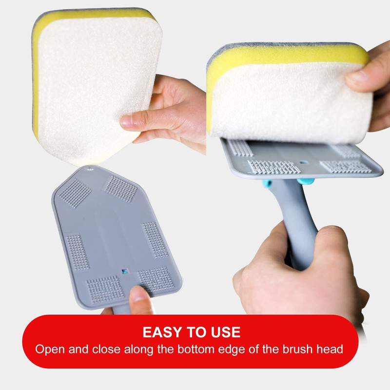 MOSEN Replacement Head Scrubber Pad for Tub Tile Scrubber Brush