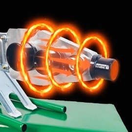 Plastic Water Pipe Welder for PP, PP-R, PE, PP-C - Poly Pipe Fusion Machine - PVC Pipe Heater - 110V Pipe Welding Equipment