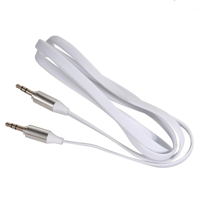 Maclean MCTV 694 W Flat Audio Cable Jack 3.5 mm