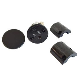 Sillites Self Contained Receptacle - Tamper Resistant (Black - 8 Pack)