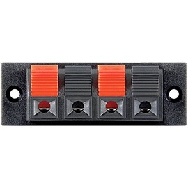 Goobay 3 Screw Terminals Audio Speaker Clip 4 Shutter – Black/Red