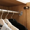 4 Pack Stainless Steel Rod Sockets Closet Pole Sockets U-Shaped