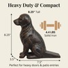 Lulu Decor, Cast Iron Dog with Tail Doorstop, Door Stopper,