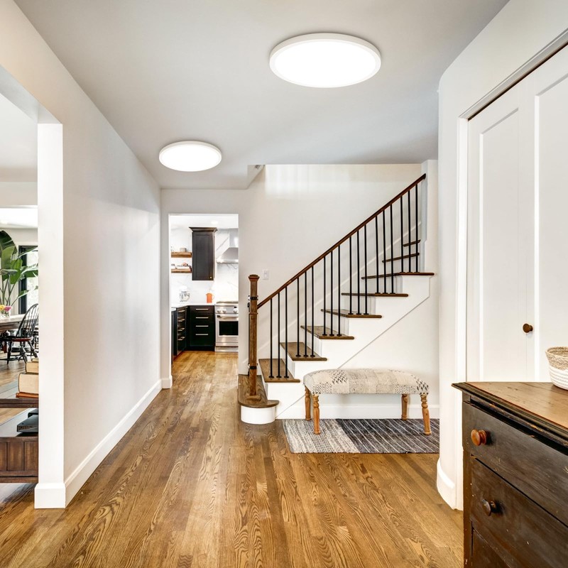 SunRider 4-Pack LED Flush Mount Ceiling Lights, Dimmable 5CCT Selectable