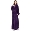 Hellomamma Womens Robes Warm Plush Winter Robe, Zip up Long