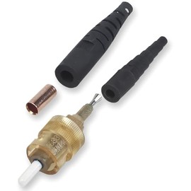 Corning 95-050-51 UniCam High-Performance Connector, ST, Amber/Black (OM2)