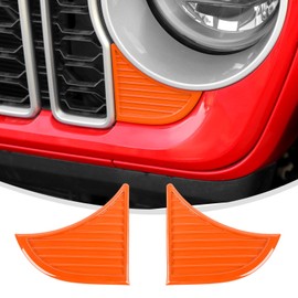 Linskip for 2024-2025 Jeep Wrangler JL 4XE & Gladiator JT Grille Vent Covers - Textured Slot Decals for Sport, Rubicon, Sahara, Willys, and Mojave Models, Exterior Accessories(orange)