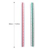 FENGCHUANG 2 Pieces Triangular Ruler 30 cm, Plastic Scale Ruler,