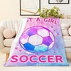 Just A Girl Who Loves Soccers Blanket for Girls Women