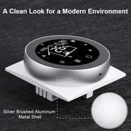 KETOTEK Smart Underfloor Heating Thermostats Water WiFi Compatible with Alexa, Programmable 3A Room Thermostat Underfloor Water Heating Controller Smart Life/Tuya App Controlled