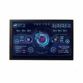 VSDISPLAY 8 Inch Small Mini LCD Monitor 1280x800 IPS Screen Display for PC Case DIY Building/Laptop/Computer with Video Input