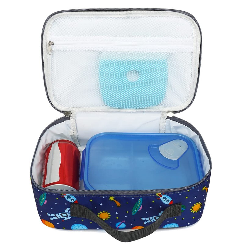 FlowFly Kids Lunch box Insulated Soft Bag Mini Cooler Back