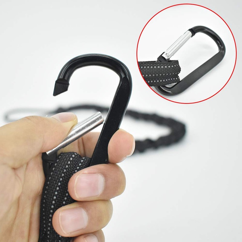 2 Pack Tool Lead with Carabiner Hook and Adjustable Loop