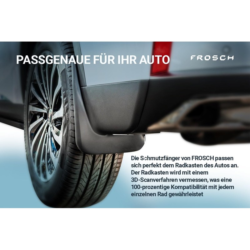 Tailor-Made Rubber Mud Flaps Splash Guard Rear Mudguard for VW