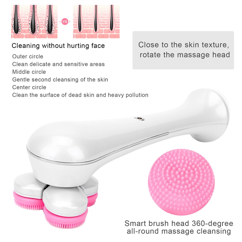 Facial Cleansing Brush Waterproof Face Pore Deep Cleansing Silicone Face