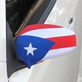 JAVI Sports Puerto Rico Flag Side View Mirror Covers (Set of 2) Fits Most Cars & Small SUV's Rican Cover