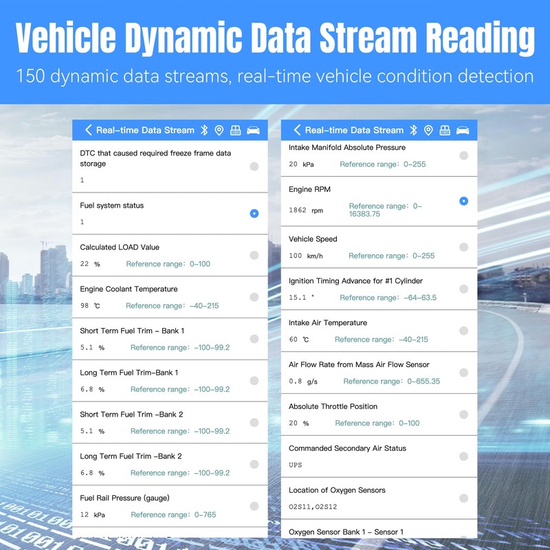BellaGesundheit OBD2 Bluetooth Adapter, OBD2 Diagnostic Tool with All System