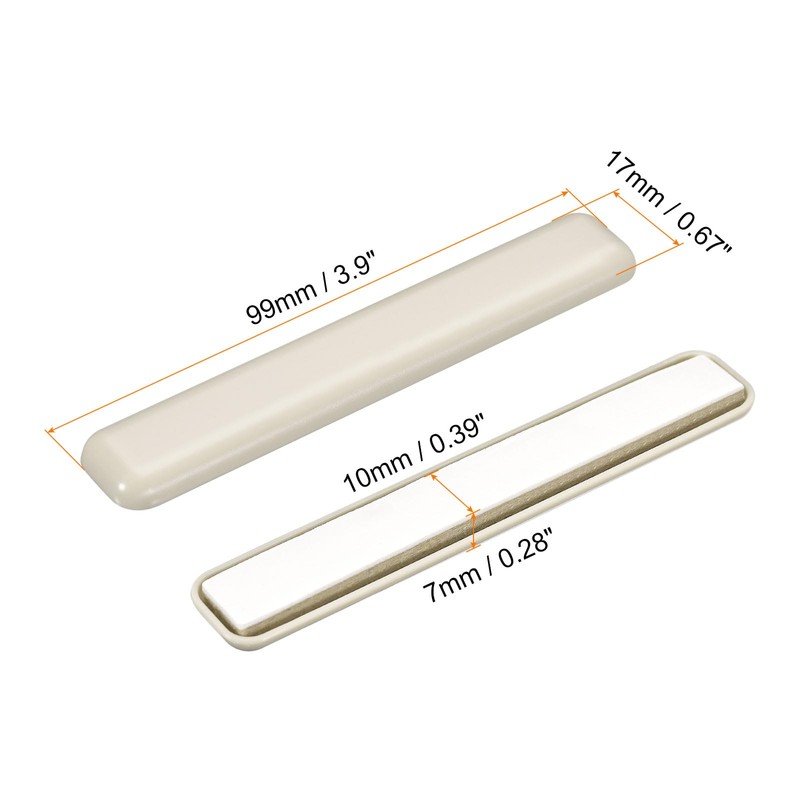 uxcell Furniture Sliders, 8Pcs 2/3" x 3 8/9" - Plastic