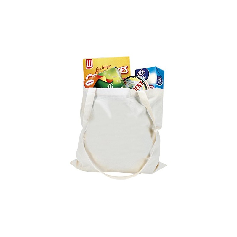 eBuyGB Pack of 3 Cotton Shopper Canvas & Beach Tote