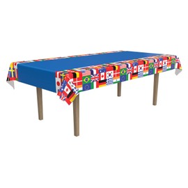 Beistle International Flag Plastic Tablecover