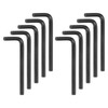 sourcing map 10pcs Hex Key Wrench 3/16" L-Shape Hexagon SAE