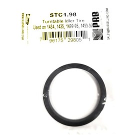 TURNTABLE IDLER TIRE REPLACEMENT FOR PHONOGRAPH RECORD PLAYER (1PC) FITS MODELS 1434, 1435, 1499-95, 1499-97 PRB/EVG STC1.98 DIMENSIONS 1.98" O.D. X HEIGHT .14" X WALL .17" X I.D. 1.68" WILL FIT ON