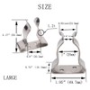 COC-LF 4 Pieces Boat Hook Holder Stainless Steel Spring Clamp
