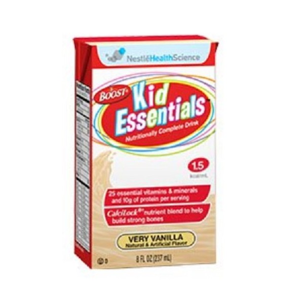 BOOST Kid Essentials 1.5 Balanced Nutritional Drink for Children, Vanilla Vortex, 8 fl oz (Pack of 27)