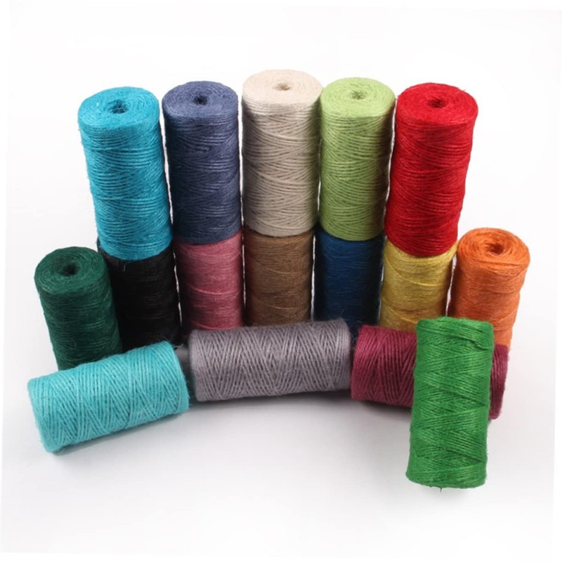 Operitacx Artificial Ribbon Jute Rope Room Decorations Twine for Wrapping