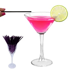 SYLVA-250 Black Cocktail Straws-Strong & Sustainable-made from Sugarcane Straws,Drinking Straws for Cold use-Perfect straws for kids,Parties,Bars,Schools & Everyday–Just like normal straws but better!