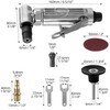 QWORK Compressed Air Grinder 90° Angle Grinder with 50 mm