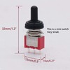 Twidec/6Pcs Mini Momentary Toggle Switch SPDT 3 Position 3 Pins