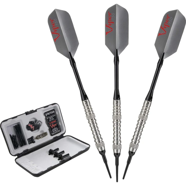 Viper V-Factor 90% Tungsten Soft Tip Darts with Storage/Travel Case,