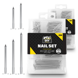 500pk Assorted Nails Pack | Nails for Hanging Pictures | Picture Nails for Walls | Small Nails for Wood | Fence Nails | Thin Nails | Picture Hanging Nails | Wood Nails Outdoor | Wall Nails for Picture