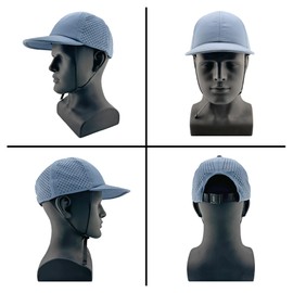 Surf Brain Blue Surf Cap with Adjustable Chin Strap, UPF 50+, Quick-Dry Polyester, Unisex for Surfing, Watersports