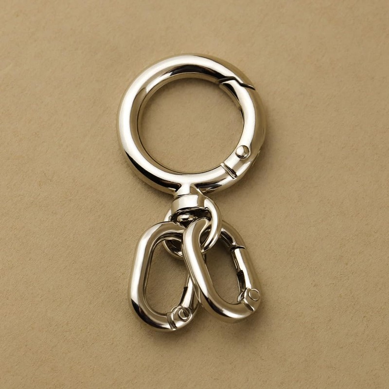 FUSSED Keychain, Carabiner, Stylish, Keychain, Frosted Surface, Lost Prevention, Easy