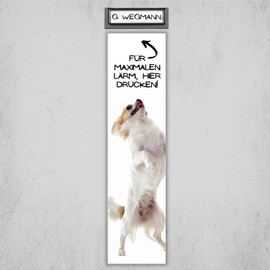 Chihuahua Chi Chis Long Hair Sign Bell Noise Saying Door Sign Dog Sign Fun Cool Design