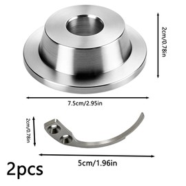 Security Tag Remover, 1 Round Demagnetizer and 1 Silver Hook Detagger, Professional Security Tag Remover Magnet for Clothes, Efficient Tool for Retail Stores and Supermarkets