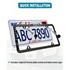RCKJNJ American Flag License Plate Frames- Heavy Duty Stainless Steel