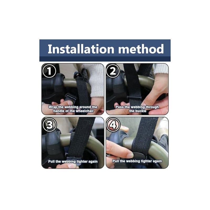 2 Pcs Wheelchair Side Bag, for Standard Wheelchairs & Walkers