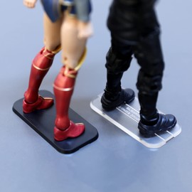 FIGURESLAB 56Pack 6inch Action Figure Stand Base with Peg, Figures Toy Organizer Support Display Feet Stands, Figuras Holder Accessories, Compatible with 1/12 Mavel Legends Series/GiJeo Classified