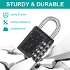ZHEGE Combination Padlock for Locker, 4 Digit Combination Lock for