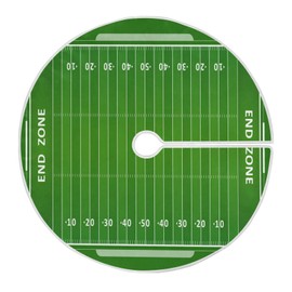 Blueangle 47.2 Inch American Football Field Christmas Tree Skirt Soft Polyester Skirt for Merry Christmas Party Christmas Tree Decoration