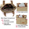MAYMOONER Womens Canvas Tote Bag Casual Top-handle Bag Casual Canvas