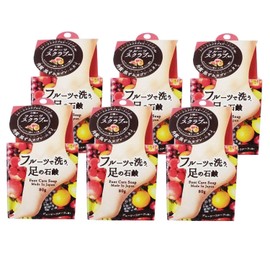 Pelican Soap Fruit Wash Foot Soap, 2.8 oz (80 g) x 6 Packs