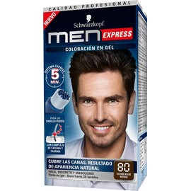 Men Express Tinte para Cabello 80 Est, 40 ml, color Castano y Negro