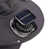 Men Sun Hat Solar Powered Rechargeable Fan UPF50 Wide Brim