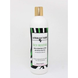 African Tribe RICH MOISTURE Skin Hydrating Hand & Body Lotion 400ml with African Aloe Vera - For Normal & Oily Skin