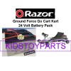 YB BATTERY New! 24V Battery Pack for Razor GRAY Ground